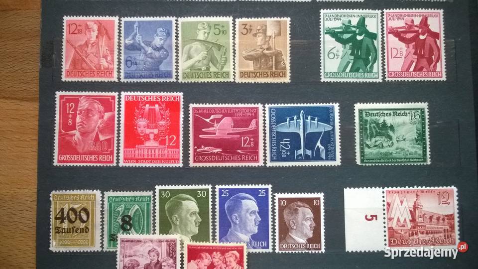 znaczki NIEMCY III RZESZA zestaw 64 czyste Warszawa