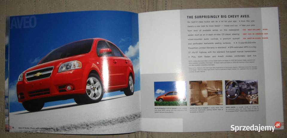 Chevrolet Cars Trucks 2007 prospekt katalog Kępice sprzedam