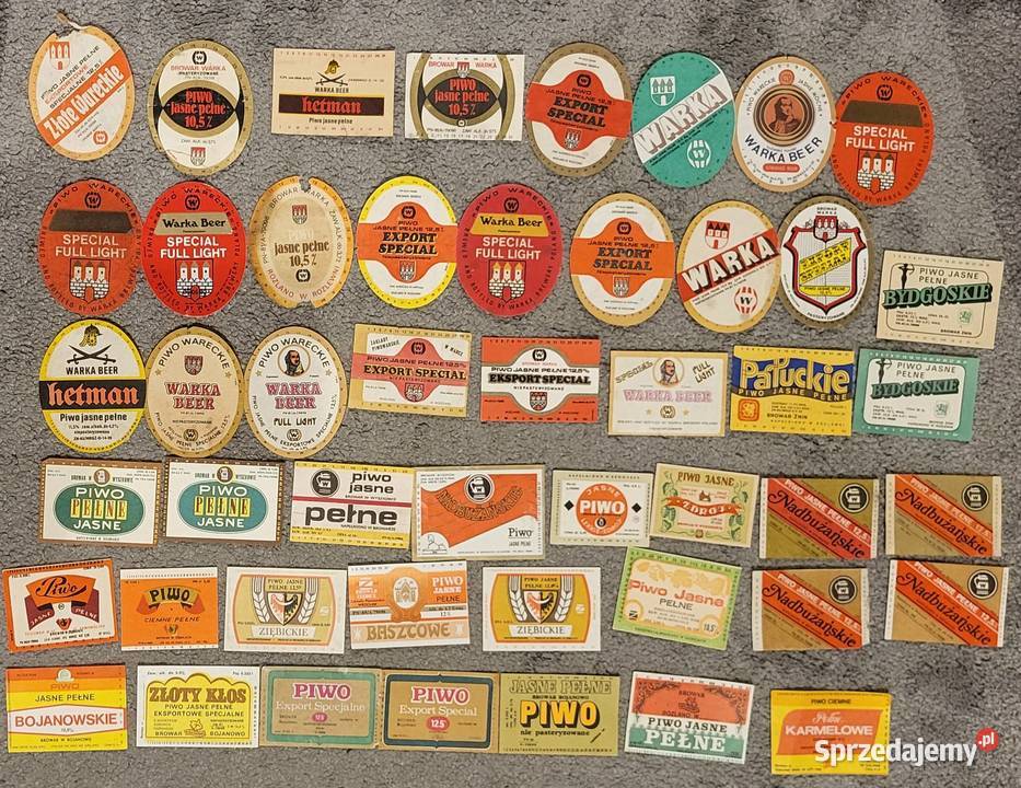 Etykiety piwne zestaw 569 etykiet polskie