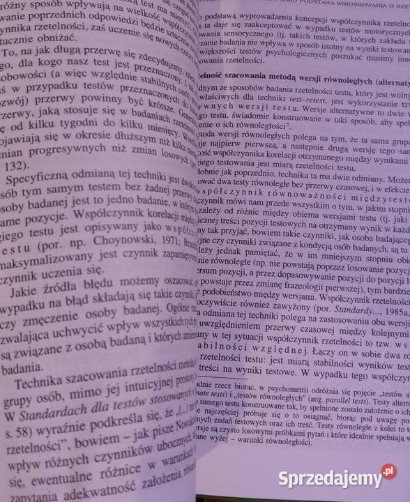 Testy psychologiczne Teoria i praktyka Hornowska Warszawa
