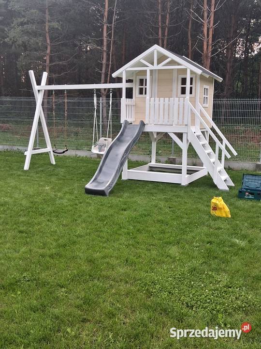Domek drewniany plac zabaw dzieci Rzeszów