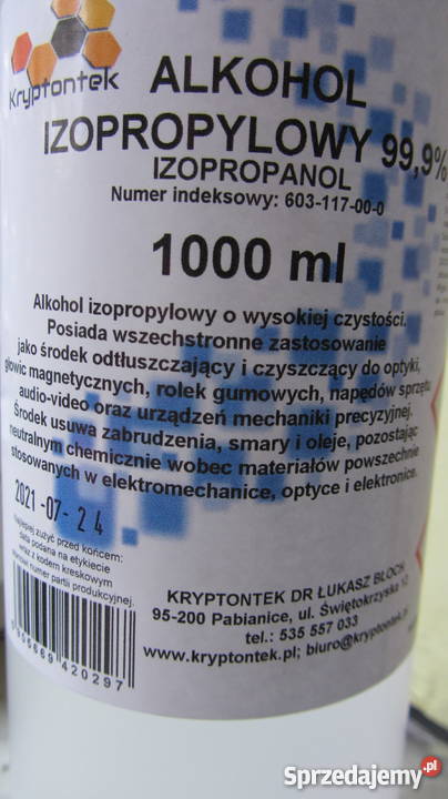 Alkohol Izopropylowy Izopropanol 999 Kraków