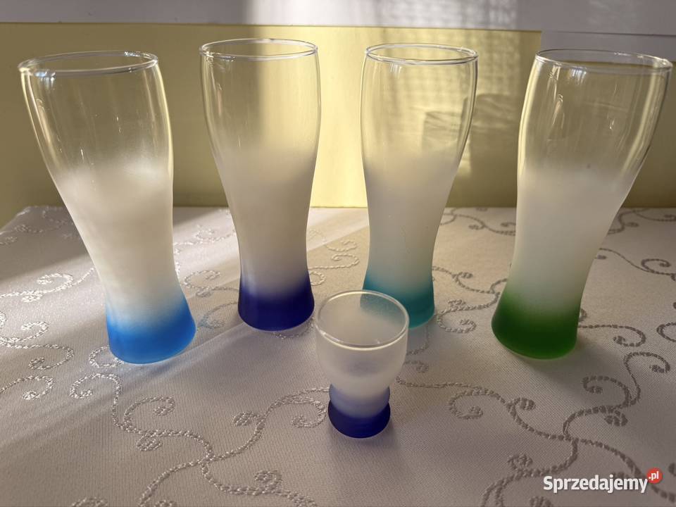 Zestaw Szklanek Szronionych Kieliszek Vintage Czerwionka-Leszczyny