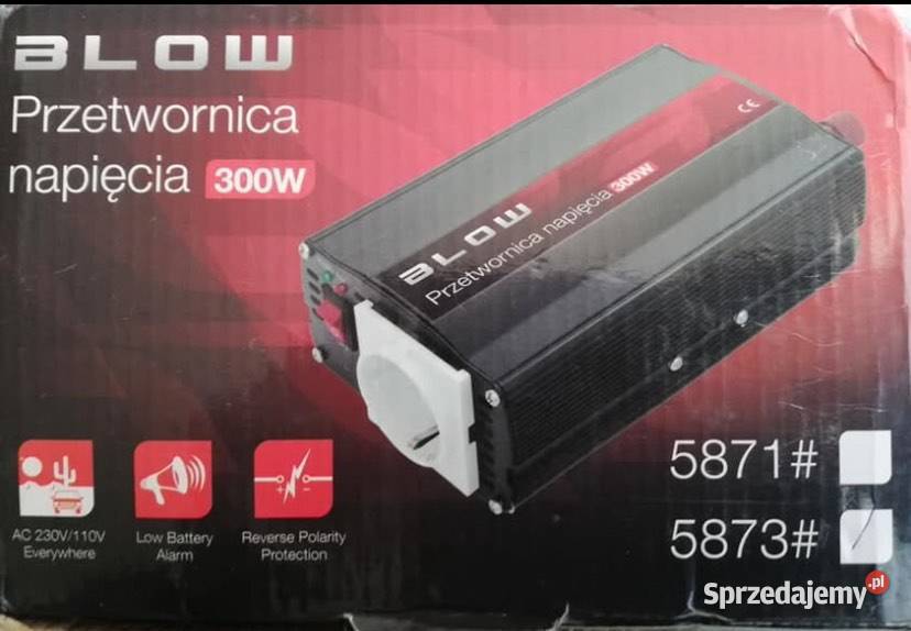 PRZETWORNICA 24V230V V600300W BLOW 5873 warmińsko-mazurskie Rybno