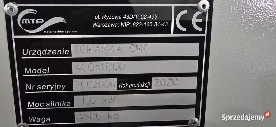 TOKARKA CNC Korpele