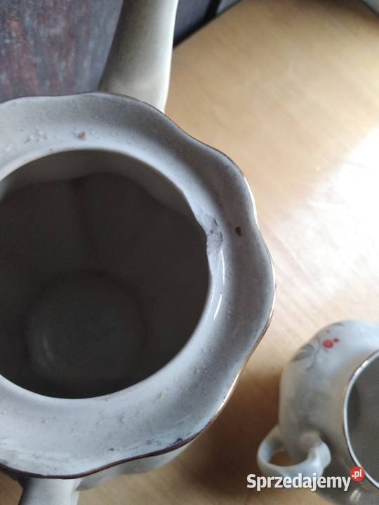 Porcelana Chodzież dzbanek i mlecznik zabytek Antyki, Sztuka, Kolekcje Dąbrowa Górnicza