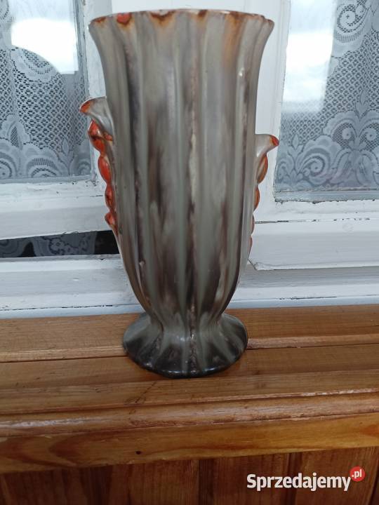 Wazon Fohr Art Deco szkliwo uranowe Wazony Kłodzko