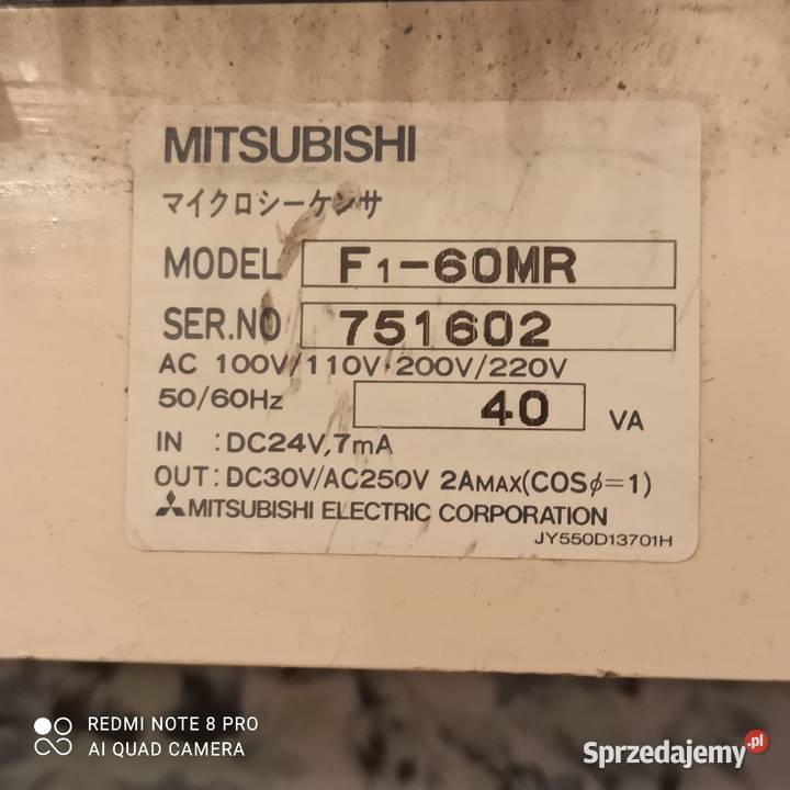 Sterownik MITSUBISHI MELSEC F160MR Nowy Tomyśl