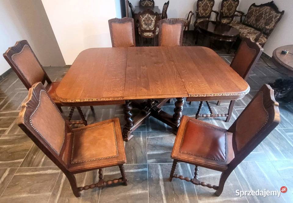 STÓŁ i 6 KRZESEŁ Nysa