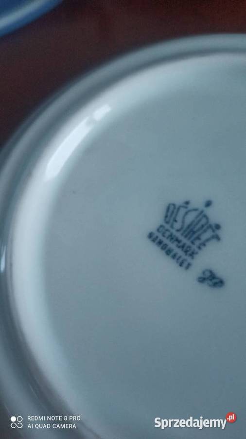 Filiżanka z talerzykiem Desiree Denmark Ręcznie Porcelana i szkło Gdańsk