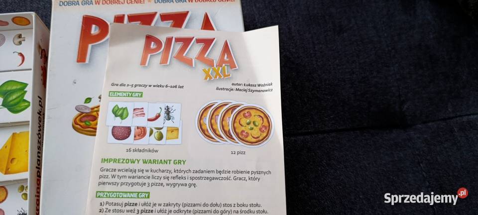 Gra planszowa Pizza XXL wydawnictwa Egmont Poznań