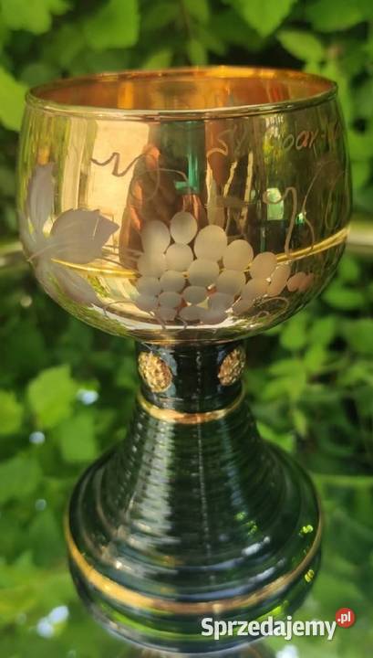 Bogato zdobiony złoceniami i szlifowanymi Porcelana i szkło Pabianice sprzedam