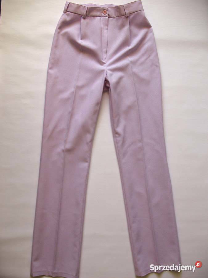 Spodnie damskie eleganckie 36 S biodra 92 fioletowy mazowieckie sprzedam