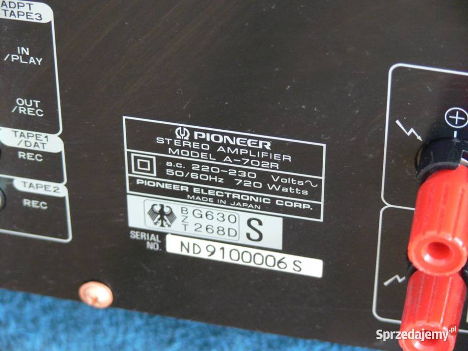 Wzmacniacz Pioneer A702R sprawny 720 wat DOSTAWA