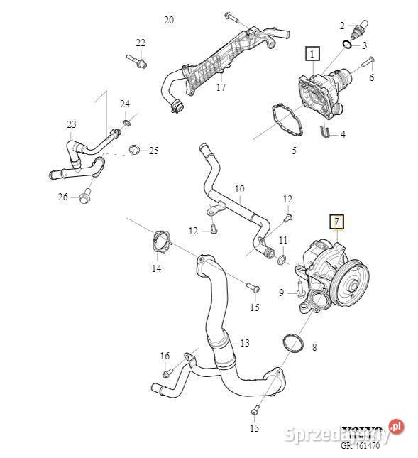 VOLVO V60 V90 XC60 XC90 II pompa wody ukladu Bielany Wrocławskie sprzedam