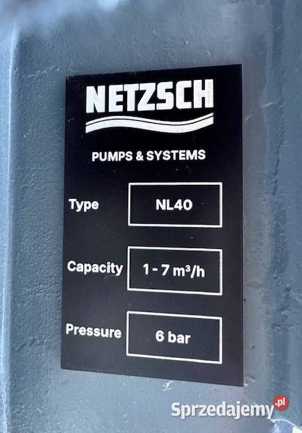 Pompa śrubowa ślimakowa spożywcza Netzsch NL40 Błonie sprzedam
