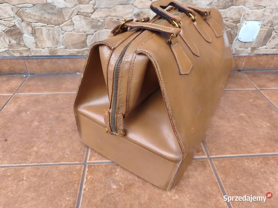 Torba podróżna skórzana VINTAGE Retro PRL Z Inny rodzaj  Szczyrk