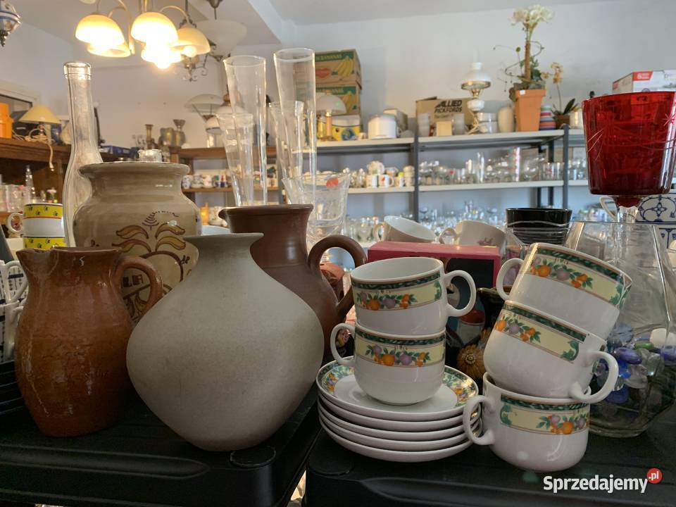 Dzbany dzbaneczki wazony ceramiczne gliniane wielkopolskie Ślesin