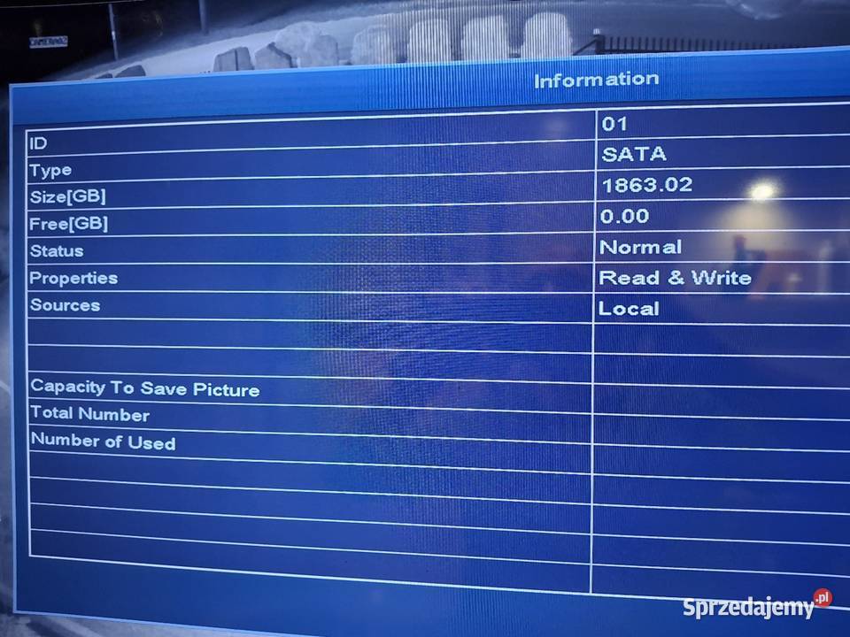 Monitoring 8 kamer caly zestaw Sieradz