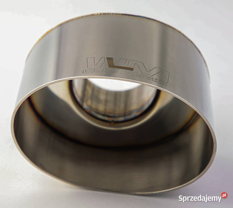 Końcówka wydechu tłumika owal stal nierdzewna osobowe Hecznarowice