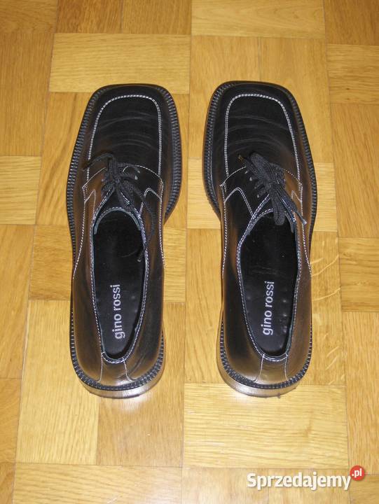 Czarne damskie półbuty Gino Rossi Skóra R40 Łódź