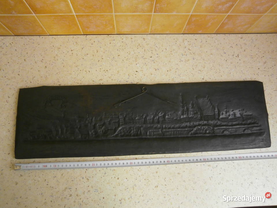 Płaskorzeźba miedziana Warszawa Starówka Łódź