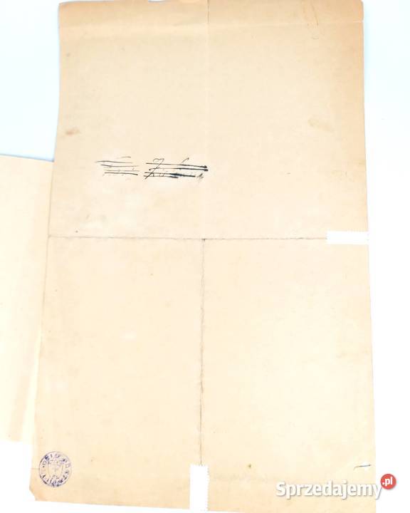 Pełnomocnictwo w języku niemieckim1934r pieczęć Bronisze
