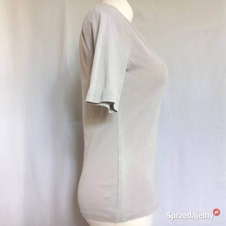 Bluzka beżowa Tshirt Krótki Rękaw r 38 Zara