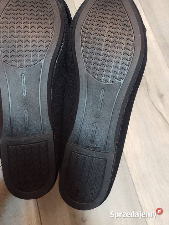43 Czarne Mega wygodne baleriny mokasyny letnie