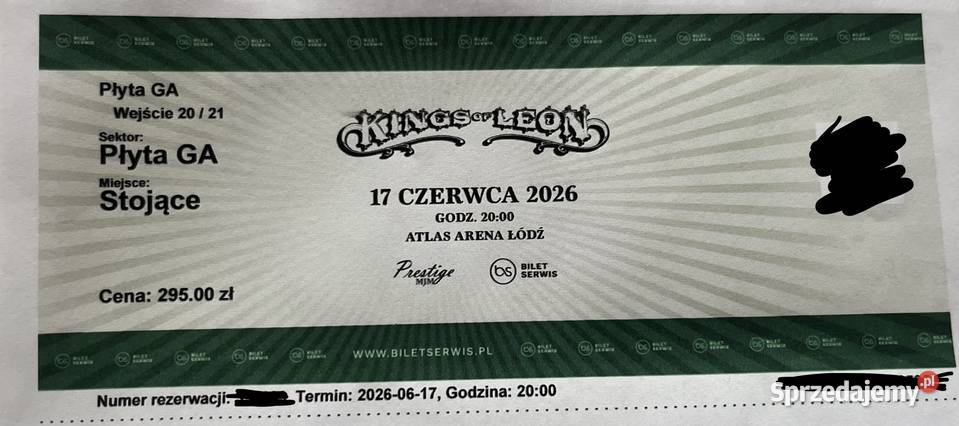 4 bilet na koncert Kings of Leon zachodniopomorskie Drawsko Pomorskie