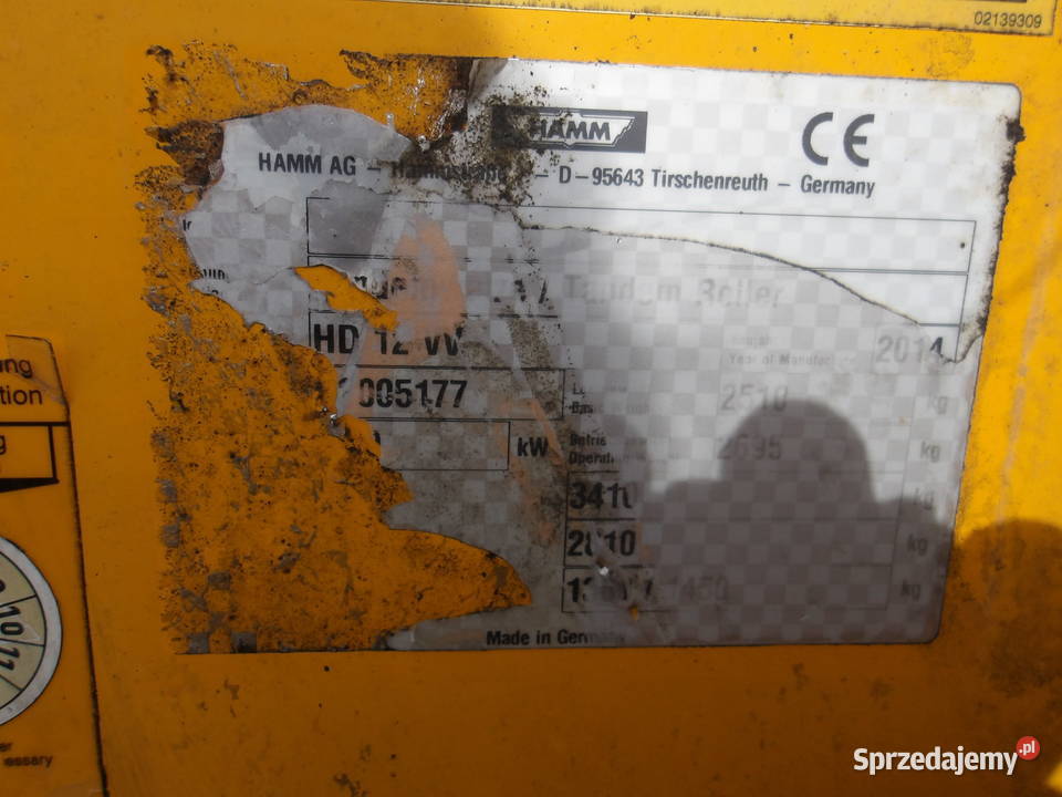 Walec dwubębnowy przegubowy Hamm HD12 VV Pleszew