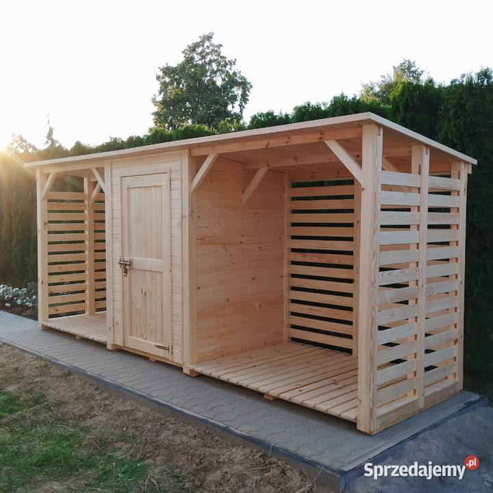 Drewutnia 2 x15m domek 15 x 15m drewutnia 2 x sprzedam