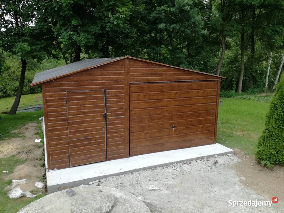 Drewnopodobny Blaszak Blaszany Garaż  Garaże 20m2 Pułtusk