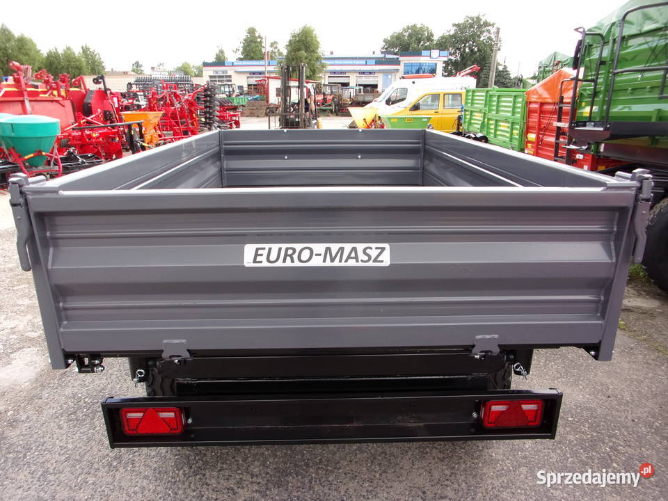 NOWA przyczepa rolnicza EUROMASZ 3t trzystronny Opoczno