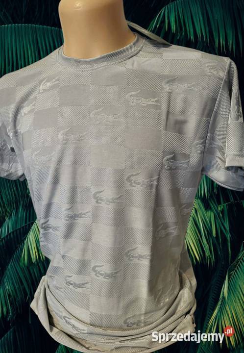 Tshirt męski Lacoste Sign nowoczesny design Białystok