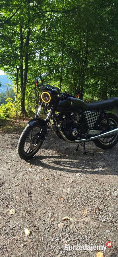 Suzuki GS 450S A2nowe opony custom Cafe racer Międzybrodzie Żywieckie