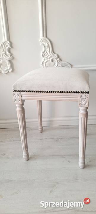 Stylowa pufa podnóżek stołek taboret Medalion 50cm Szczecin