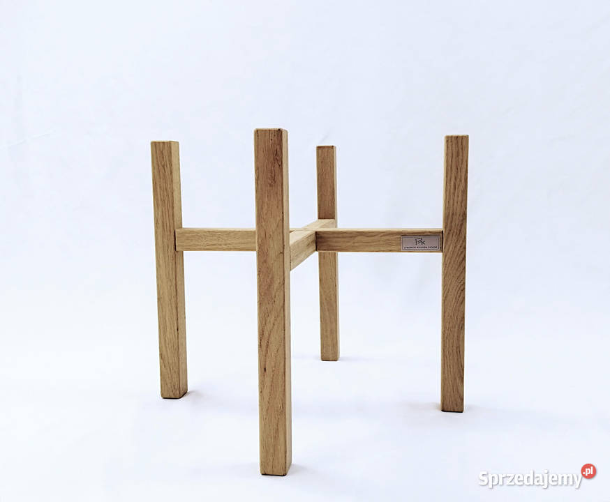 Kwietniki stojące nowoczesne drewniane 30h30 dąb mazowieckie Warszawa