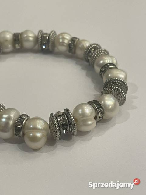 Perłowa bransoletka z cyrkoniami Kraków