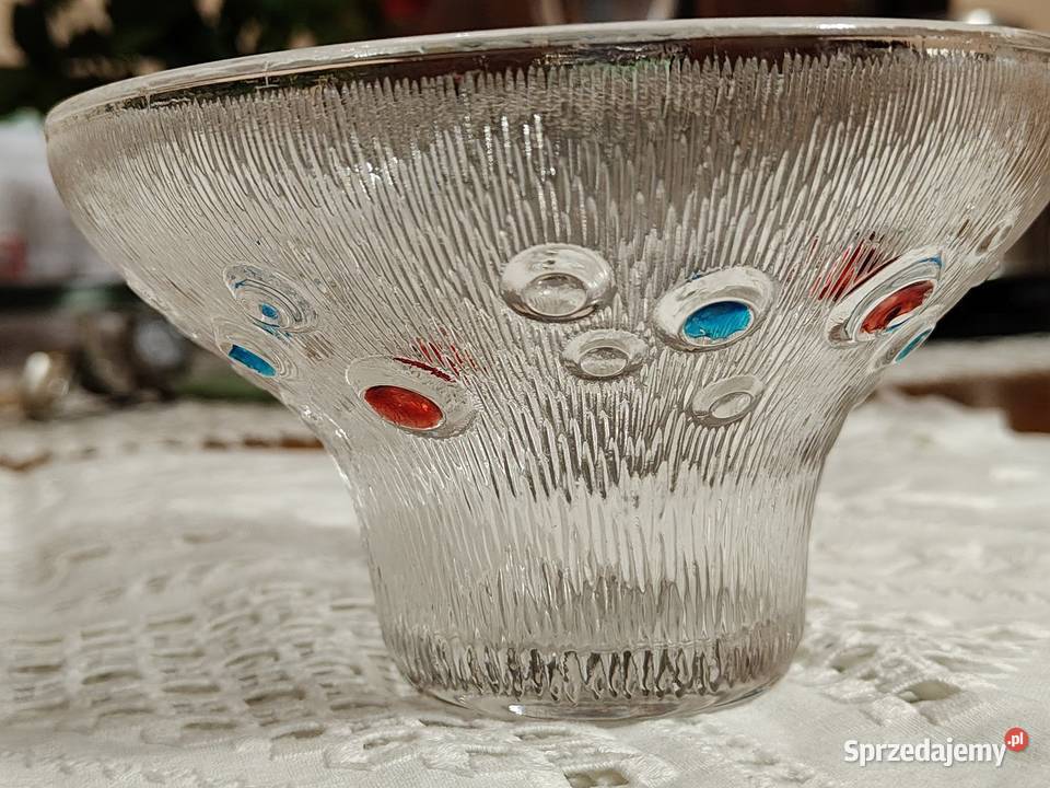 Świecznik szkło PRL