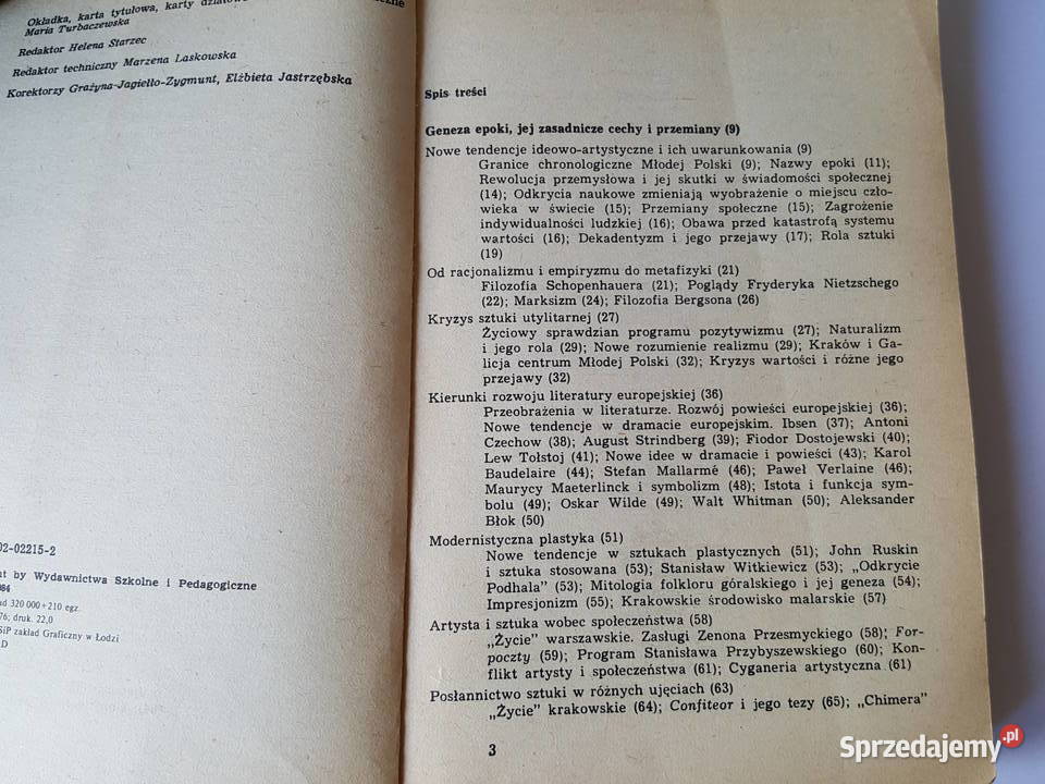 PODRĘCZNIK Literatura Młodej Polski Tomasz Weiss Złotniki