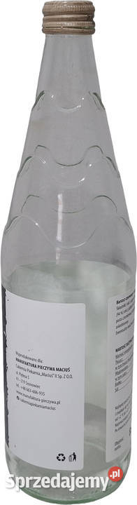 Szklana butelka 850ml 085l 82x29 Kreatywne szkło Czeladź