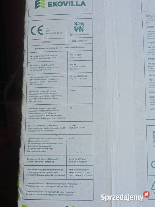 CELULOZA EKOVILLA WEŁNA STYROPIANGRANULAT Wełna Grębocin