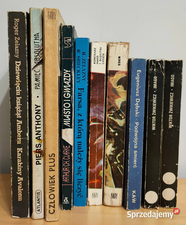 10 książek SF Fantastyka Clarke Zelazny miękka Proza i poezja