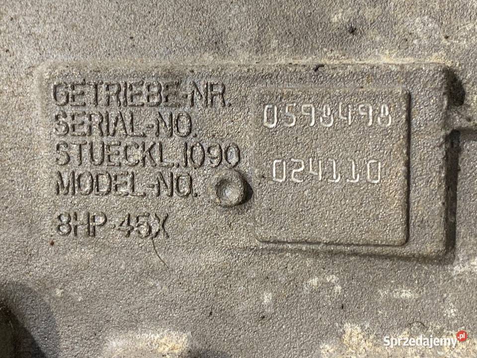 SKRZYNIA BIEGÓW BMW F32 8HP45X 20 184