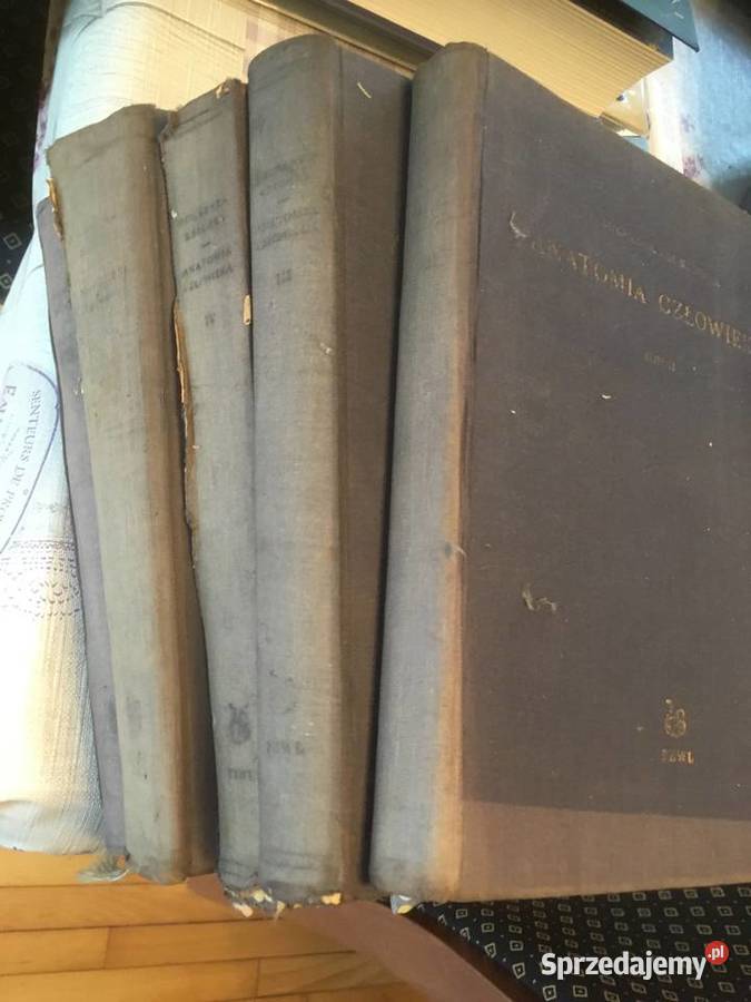 7 tomów Anatomii człowiekaunikalne wydanie małopolskie Kraków