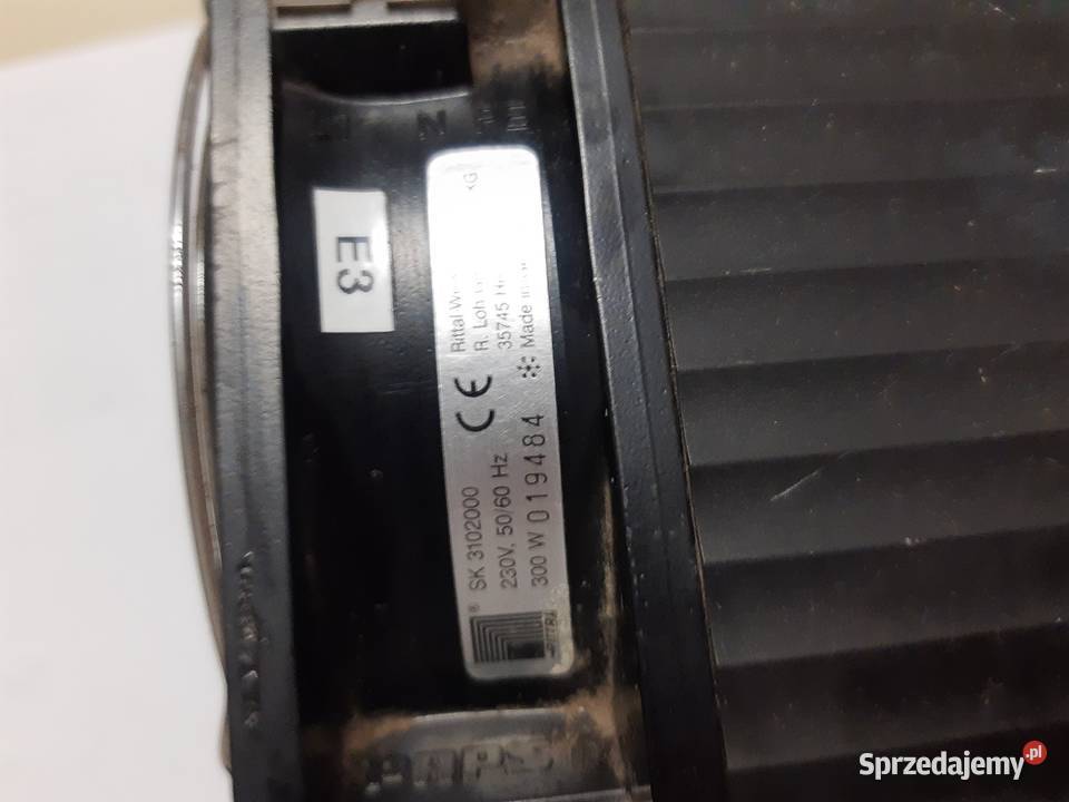 Grzałka z wentylatorem Sk 300 W Rittal Werk śląskie Lelów