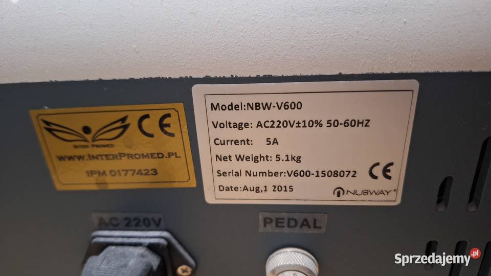 Sprzedam elektrokoagulacja M2500 Warszawa sprzedam