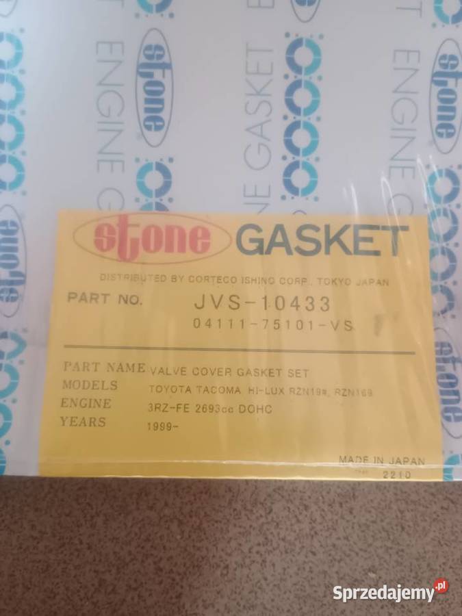 Uszczelka pokrywy zaworów uszczelniacze Toyota sprzedam