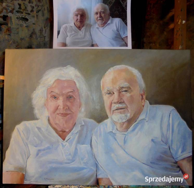 Ręcznie malowany portret olejny Toruń